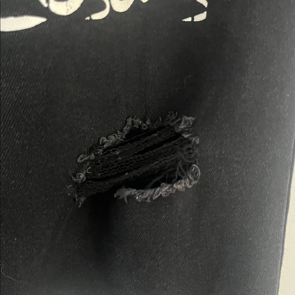 IT Chapter Two Black Wide Leg Jeans with Graphic Design Size 5 - Picture 6 of 10
